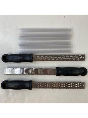 Microplane 3-Piece Stainless Steel Zester Grater Set Covers